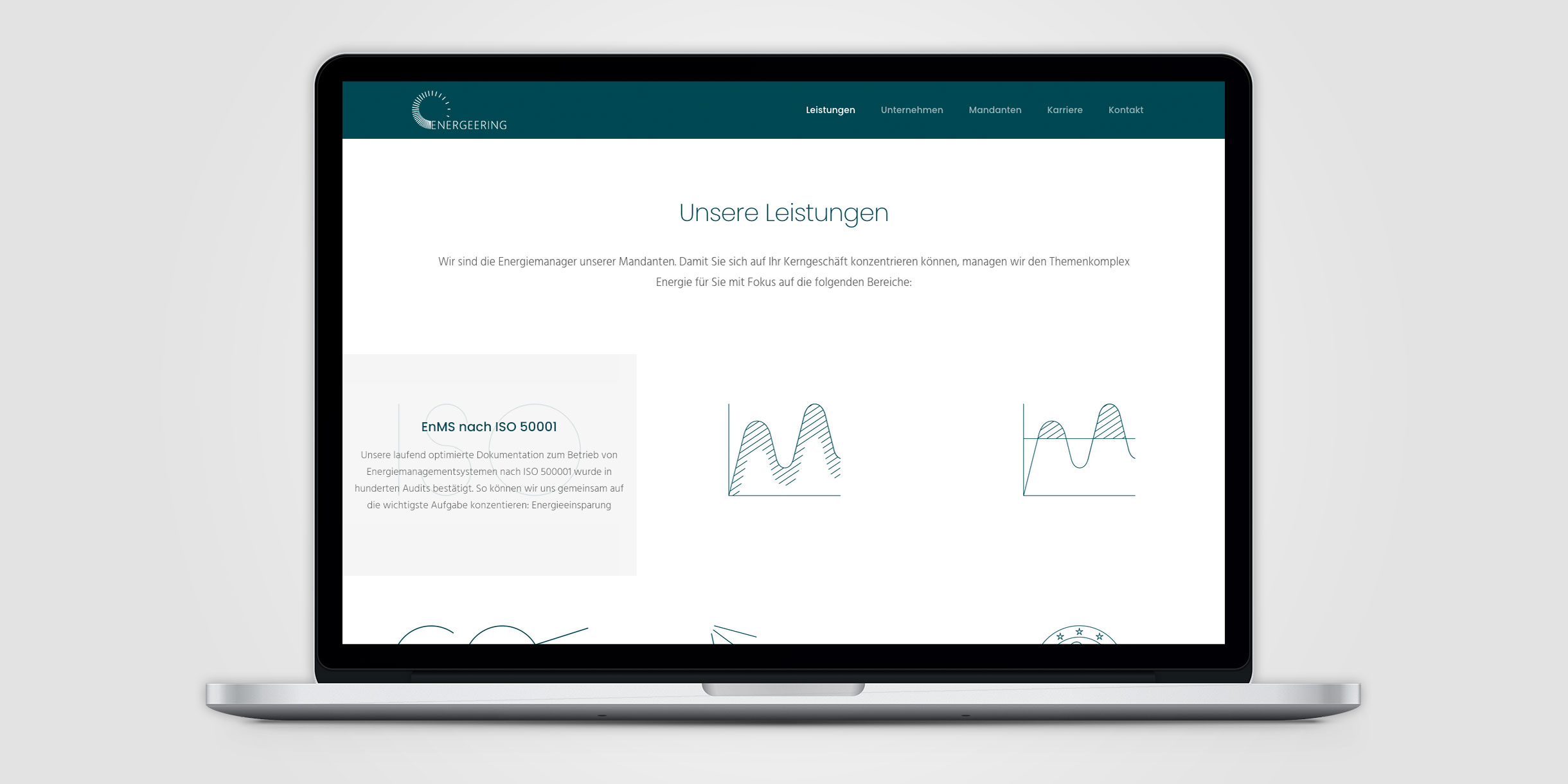 Energeering Webauftritt - Leistungen