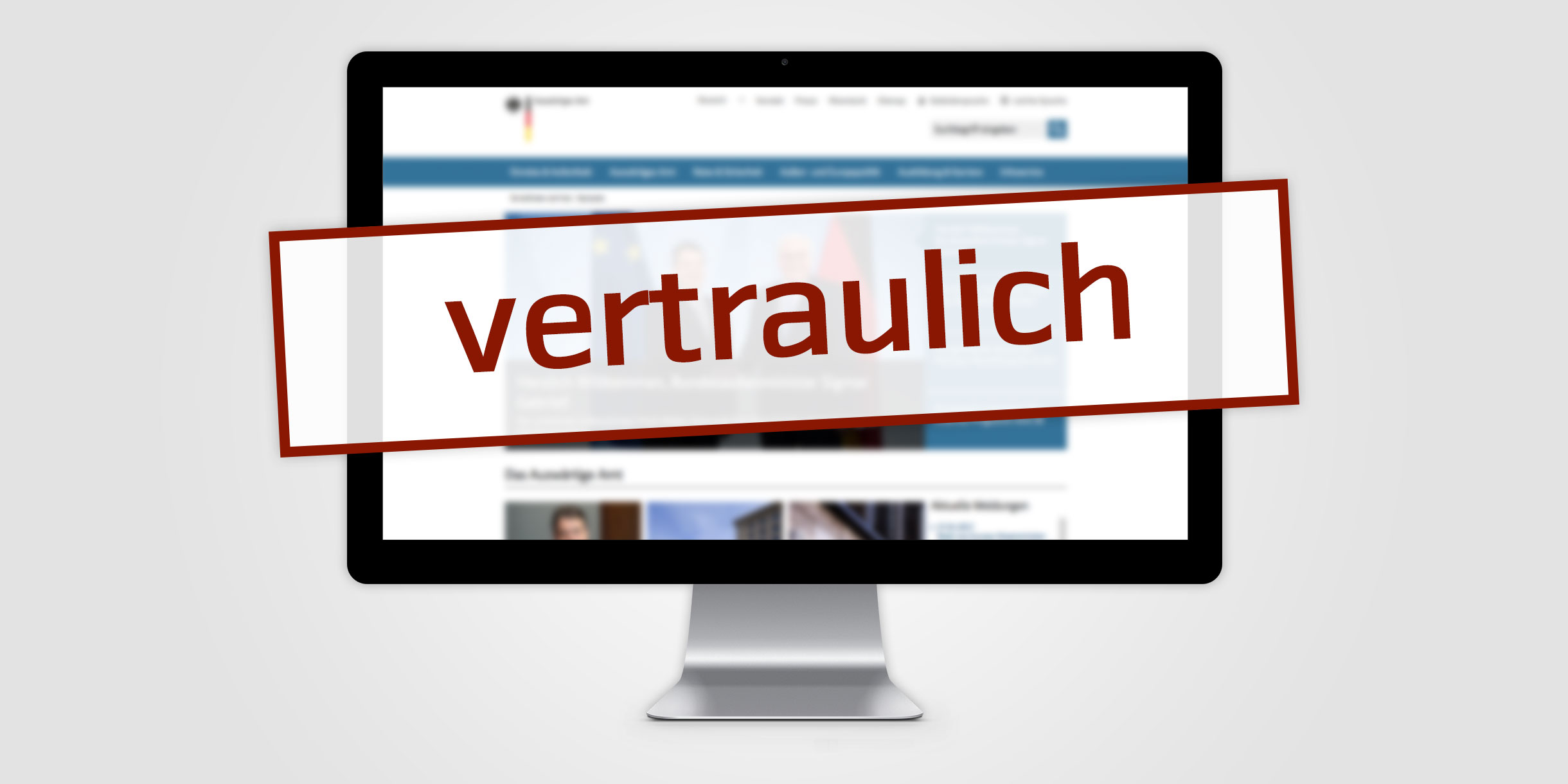 Deutsches Bundesministerium - Webauftritt