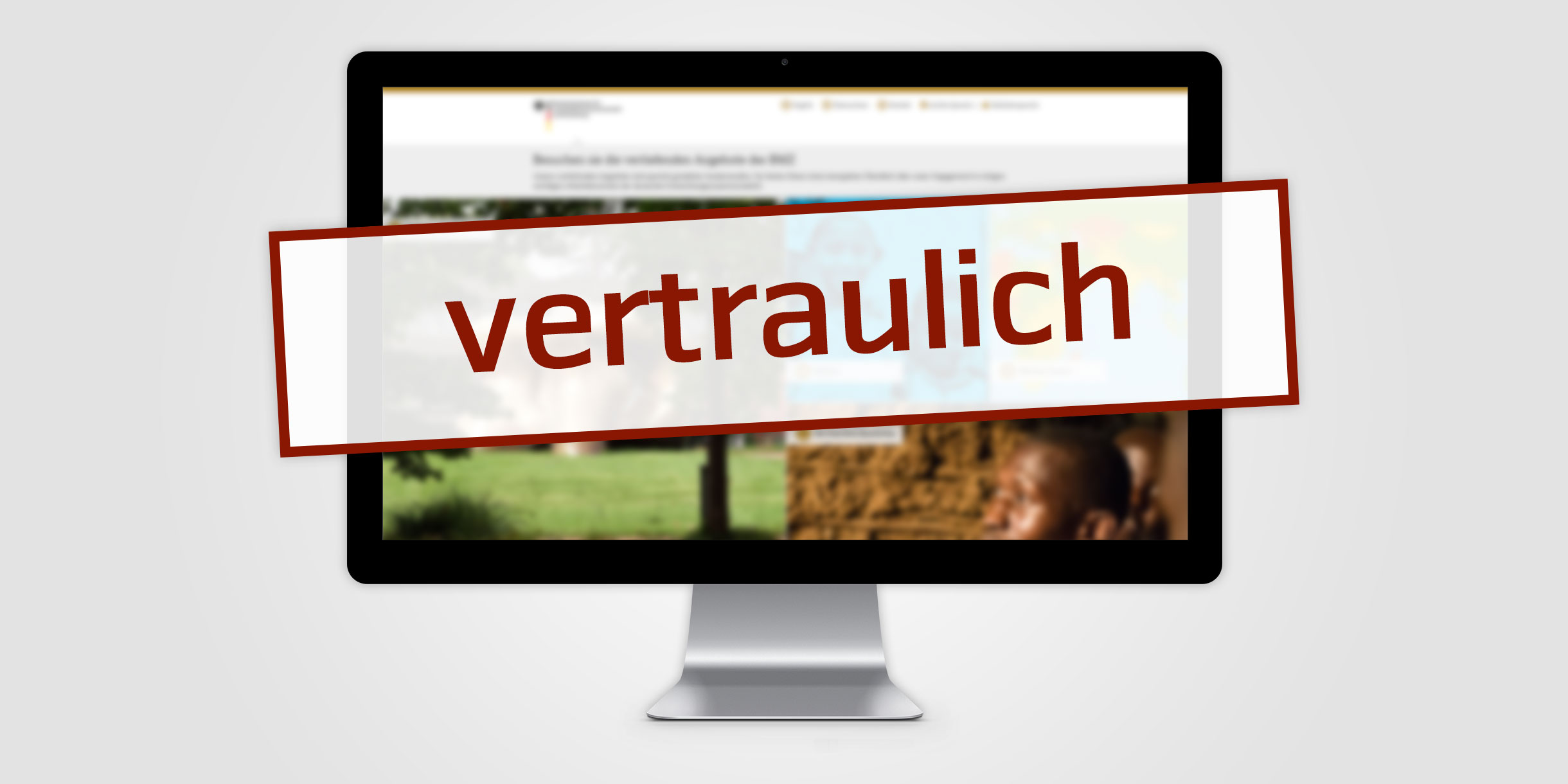 Deutsches Bundesministerium - Landingpage