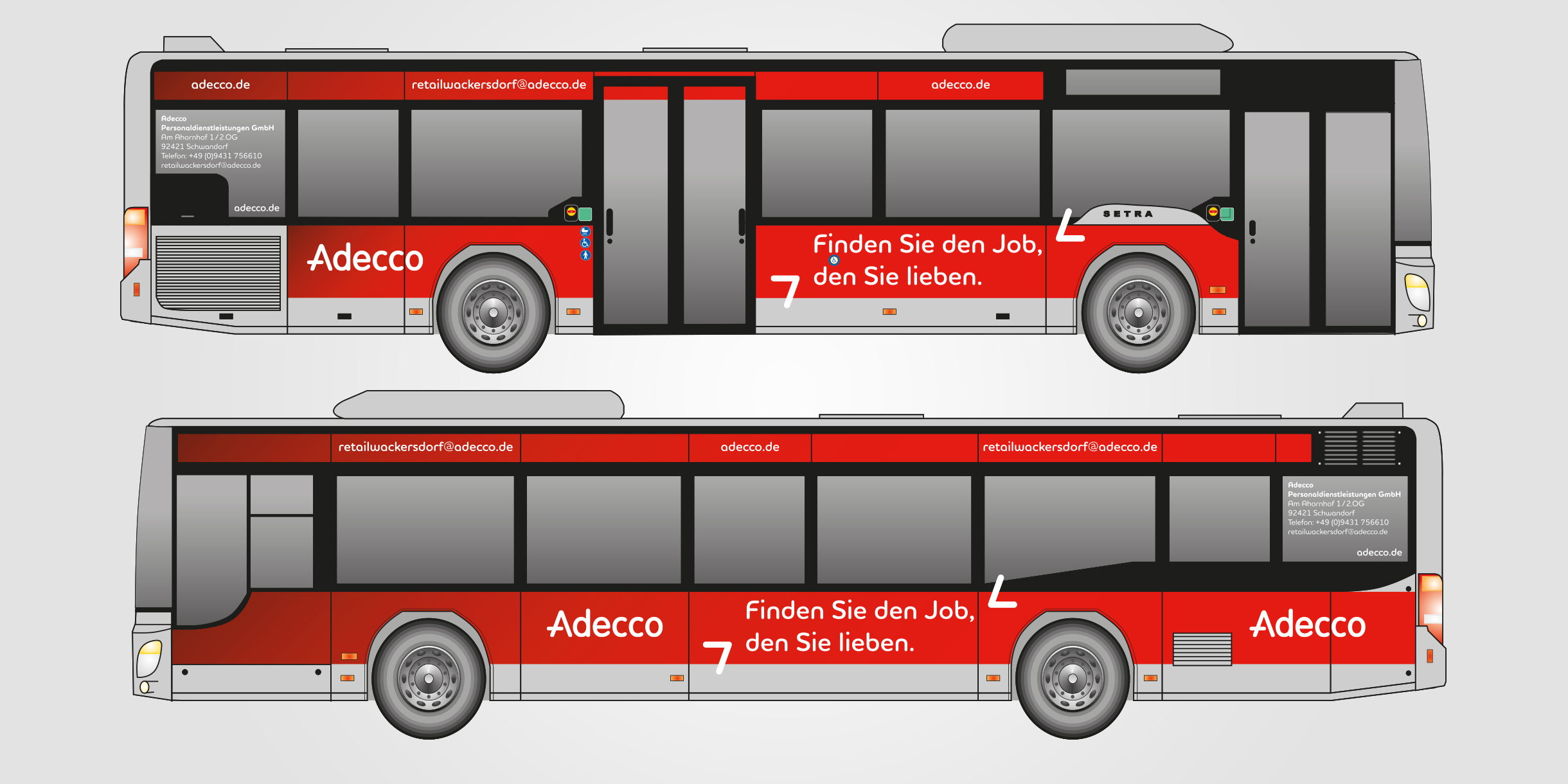Adecco Personaldienstleistungen - Buswerbung
